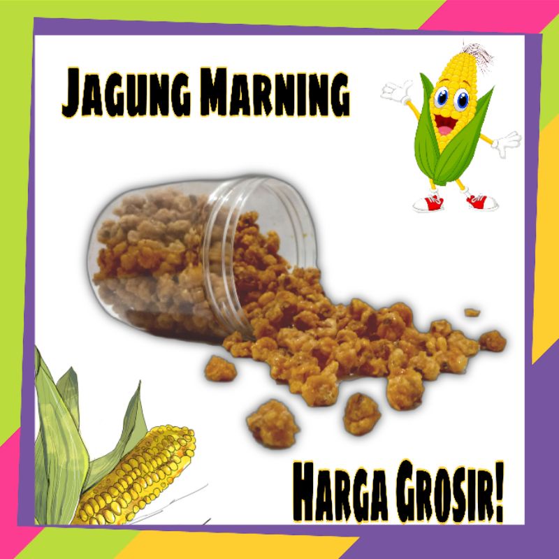 

Cemilan Tradisional Jagung Marning Pedas Manis 500gr Snack Murah
