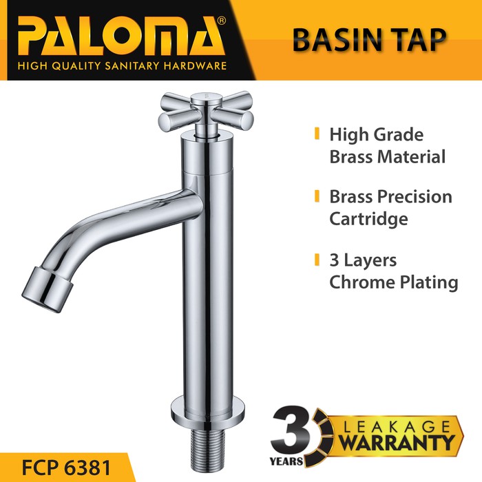 PALOMA FCP 6381 Keran Wastafel Sink Cuci Tangan Basin Meja Kran Air