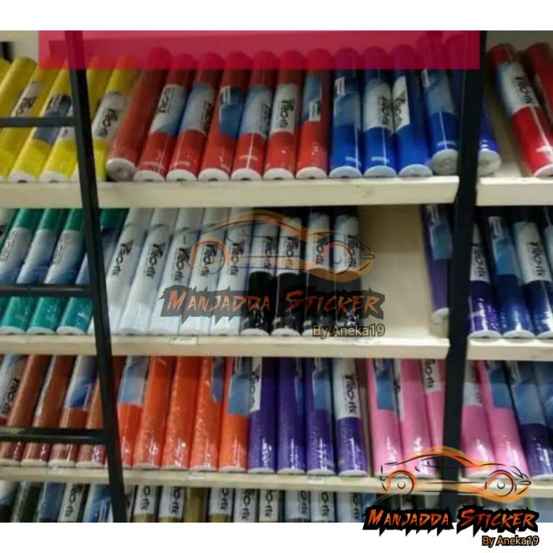 Stiker skotlet motor sticker motor glossy semua warna