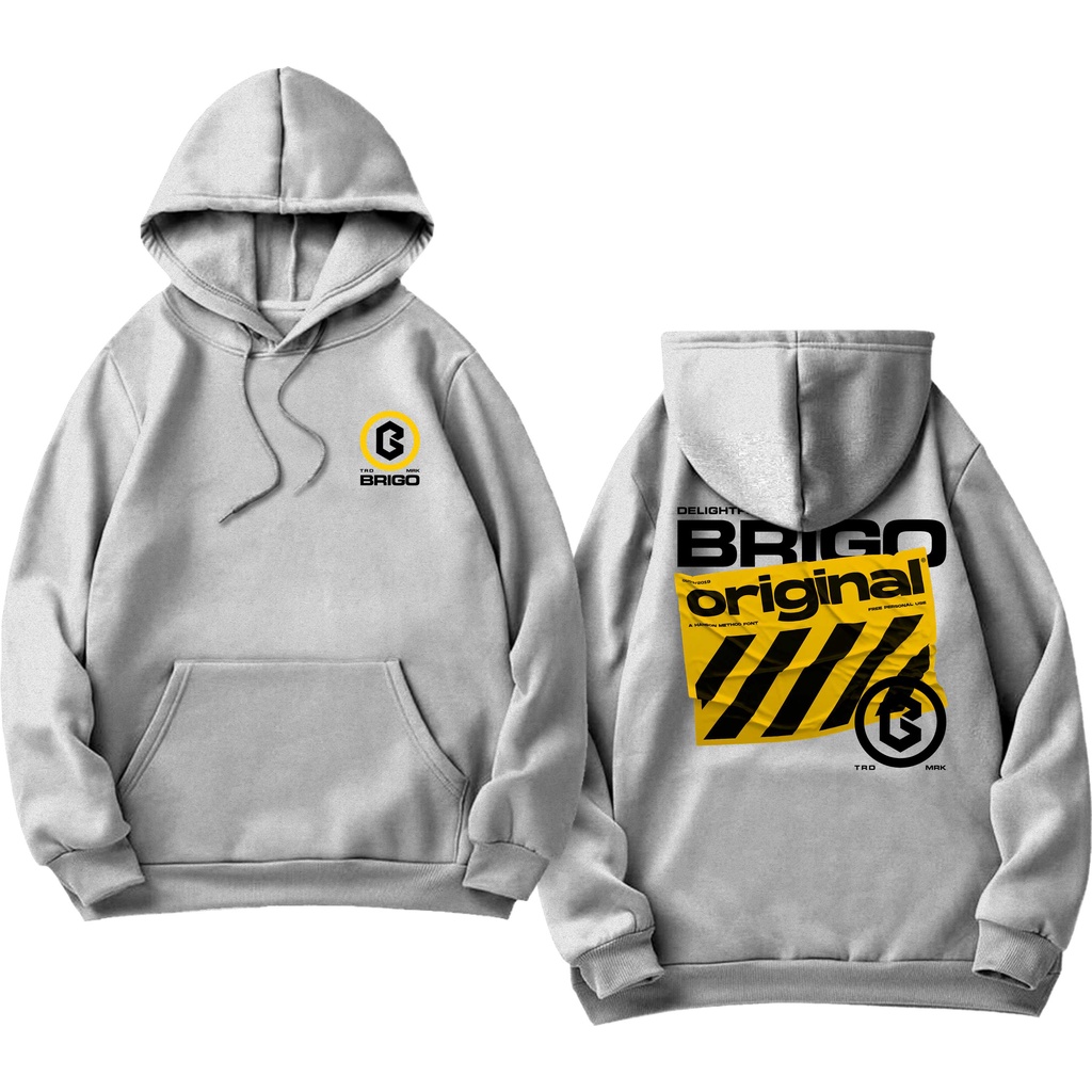 Sweater Hoodie BRIGO Delight Full  Sablon DTF Fleece Cotton II BRIGO Jumper Hoodie Delight Full II Cotton M-XXL (Pria &amp; Wanita) Free stiker&amp;Gantungan Kunci