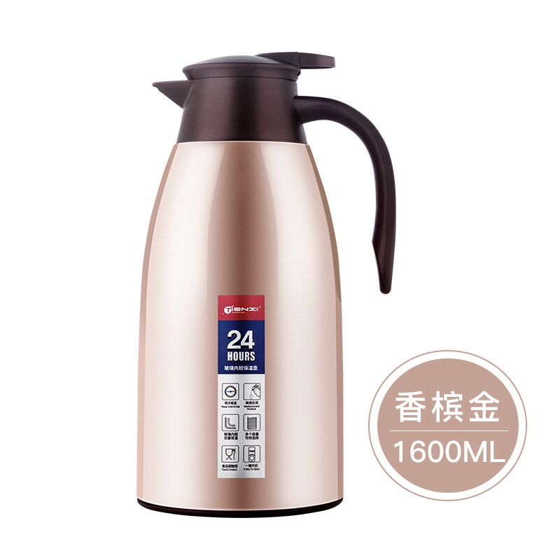 (2KG) european vacuum jug - sus 304 termos air vacuum stainless steel panas dingin teh kopi 2Liter | Teko air bahan stainlees steel |termos awet berkualitas kedap udara termurah| Termos 2Liter