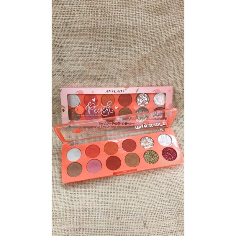 ANYLADY PEACH PALETTE COLLECTION 12 COLOR EYESHADOW 754