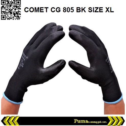 Sarung Tangan Karet Palm Fit Glove CG 805 BK