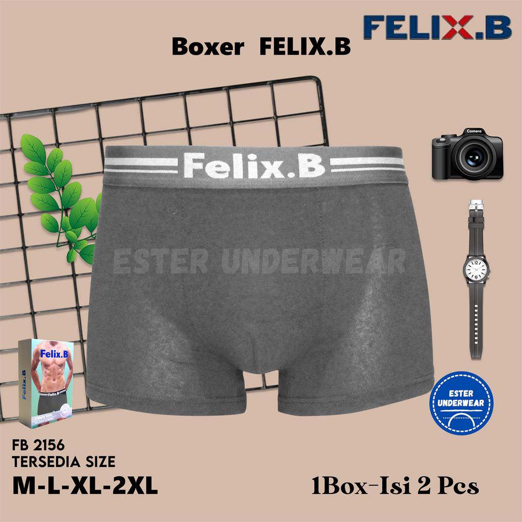 Felix.B Cotton Spandex Shorty Briefs 2in1 FB2156-2 Isi 2 Pcs