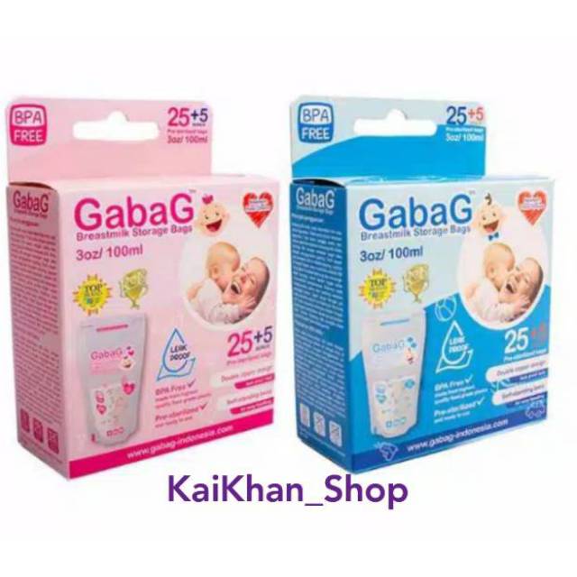 Gabag Kantong Asi 100ml / 120ml (isi 30pcs)