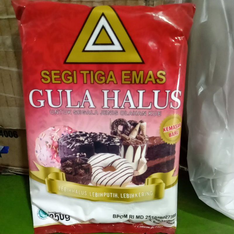 

Gula halus Segi Tiga Emas 250gram