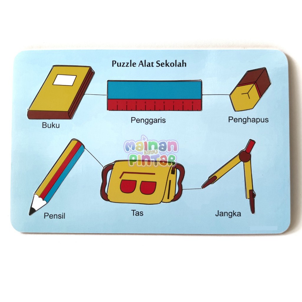 Mainan Kayu Pintar Puzzle Kayu Alat Sekolah SNI Murah Berkualitas Bisa COD