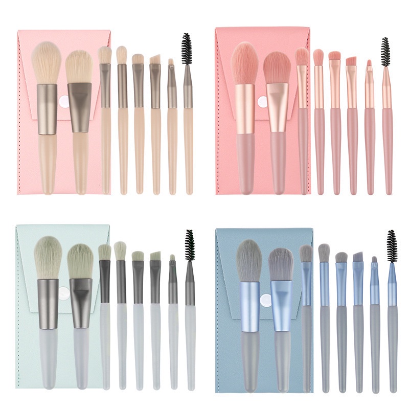 Kuas Set Make up 8pcs Set Mini Travel Make Up Brush kosmetic brush cosmetic