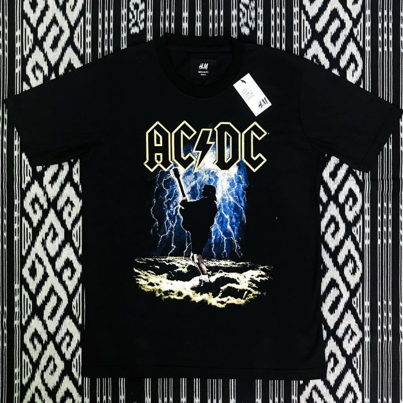 KAOS H&M AC DC AUTHENTIC ORIGINAL