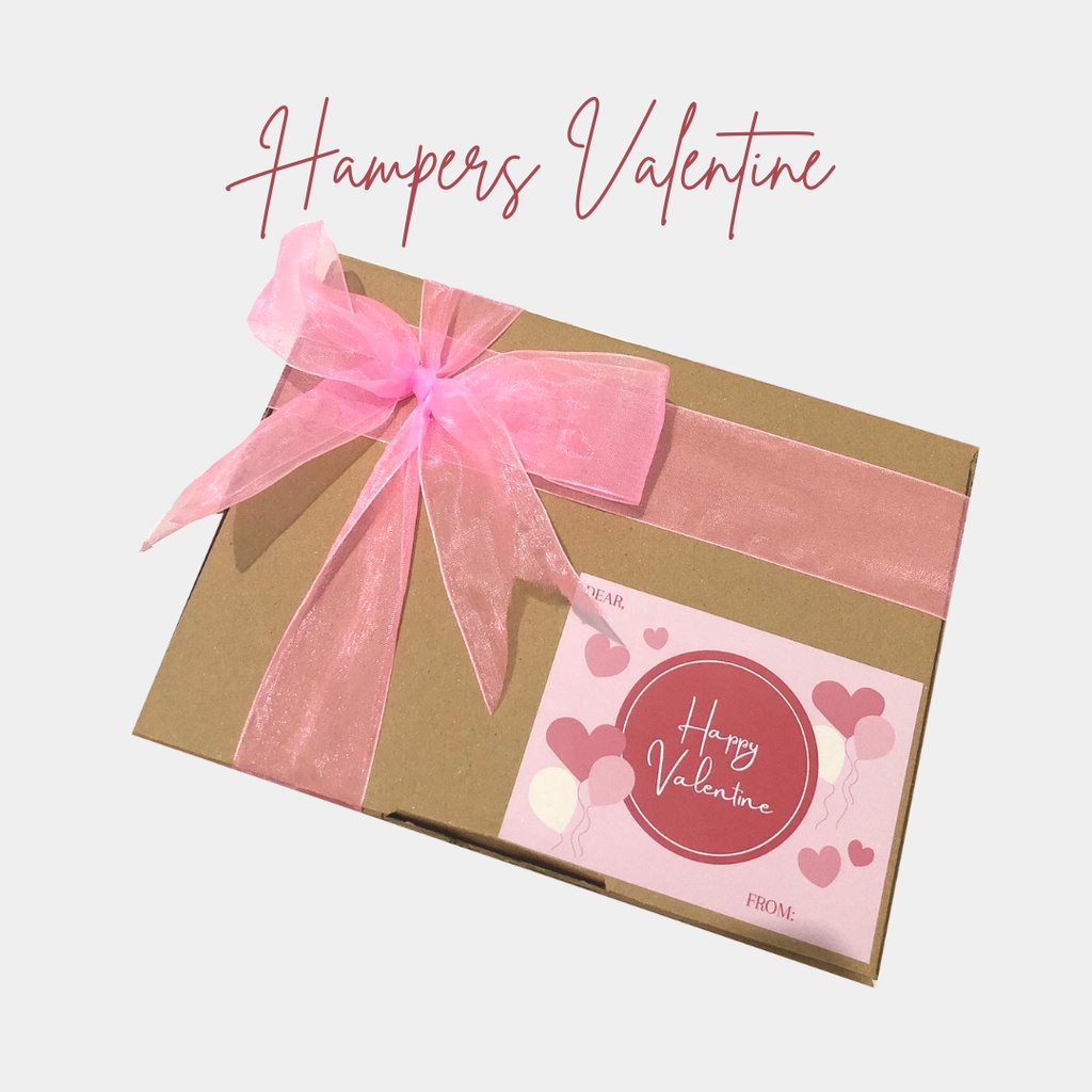 

Hampers Valentine (M) / Kado Valentine / Bingkisan Parsel Parcel Hadiah Cokelat / Gift Box