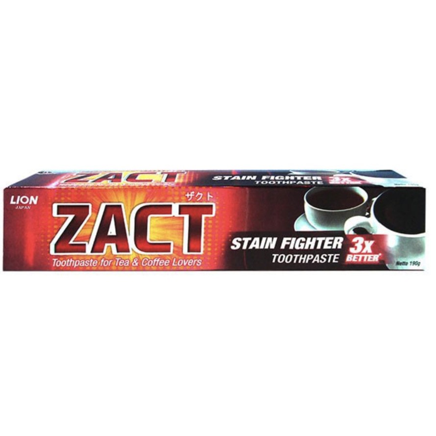 Zact Tooth Paste 190G PASTA GIGI PEROKOK TEH KOPI STAIN REMOVER PENGHILANG NODA PADA GIGI