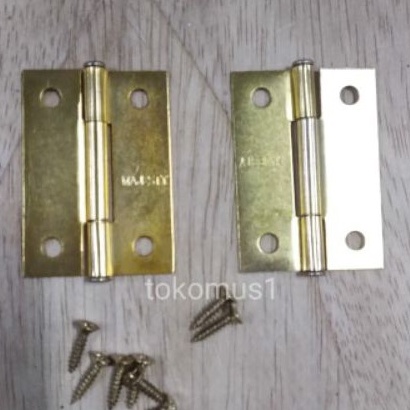 ENGSEL STAINLESS STEEL KECIL  2&quot; LEMARI JENDELA-MAJESTY PASANG