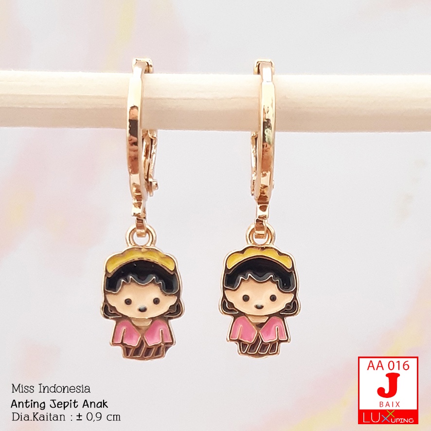 AA 016 Anting Anak Lucu Princess Negara Perhiasan Set Xuping Korea Aksesoris Anak Meilyn Luxx Xuping