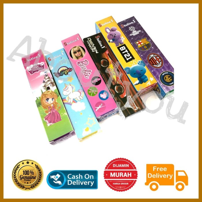 

Di5kon Isi Ulang REFILL Pen Gel pulpen 20 pcs mix random karakter model unik *w;