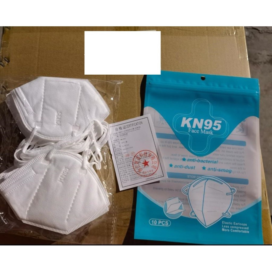 MASKER KN 95 ISI 10PC KEMASAN ZIPLOCK anti corona pelindung debu wajah promo masker masker motor