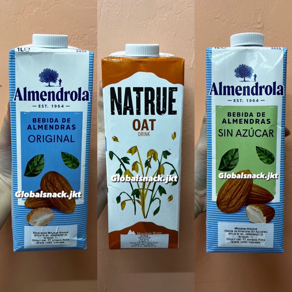 Jual ALMENDROLA ORIGINAL / UNSWEETENED ALMOND MILK / NATRUE OAT MILK