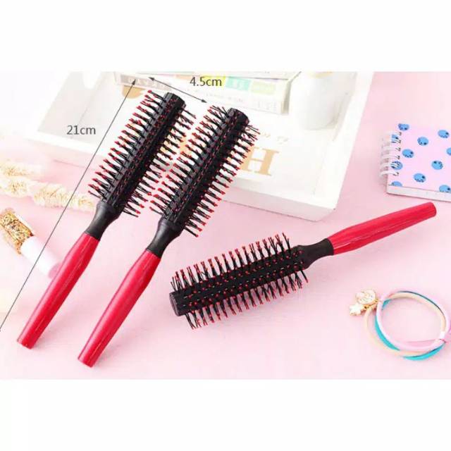 Sisir Blow Salon Murah Gagang Hitam dan Merah