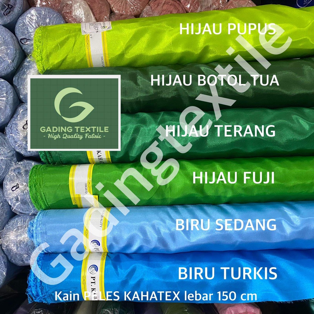 ( per 1 roll ) kain furing PELES KAHATEX abutai abuthai lebar 150 cm bahan furing lapisan kebaya brukat tas dekorasi background umbul umbul bendera