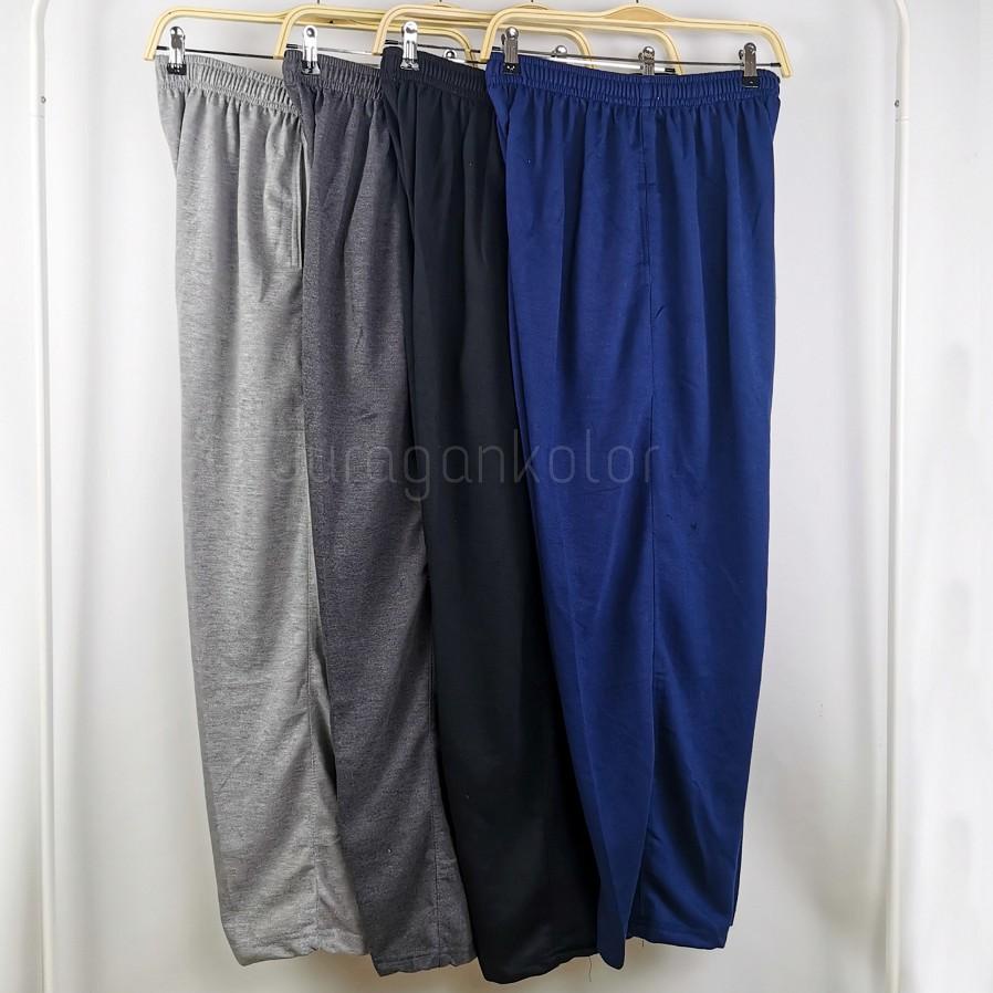 Celana Panjang Training Pria Jumbo Polos Baby Terry