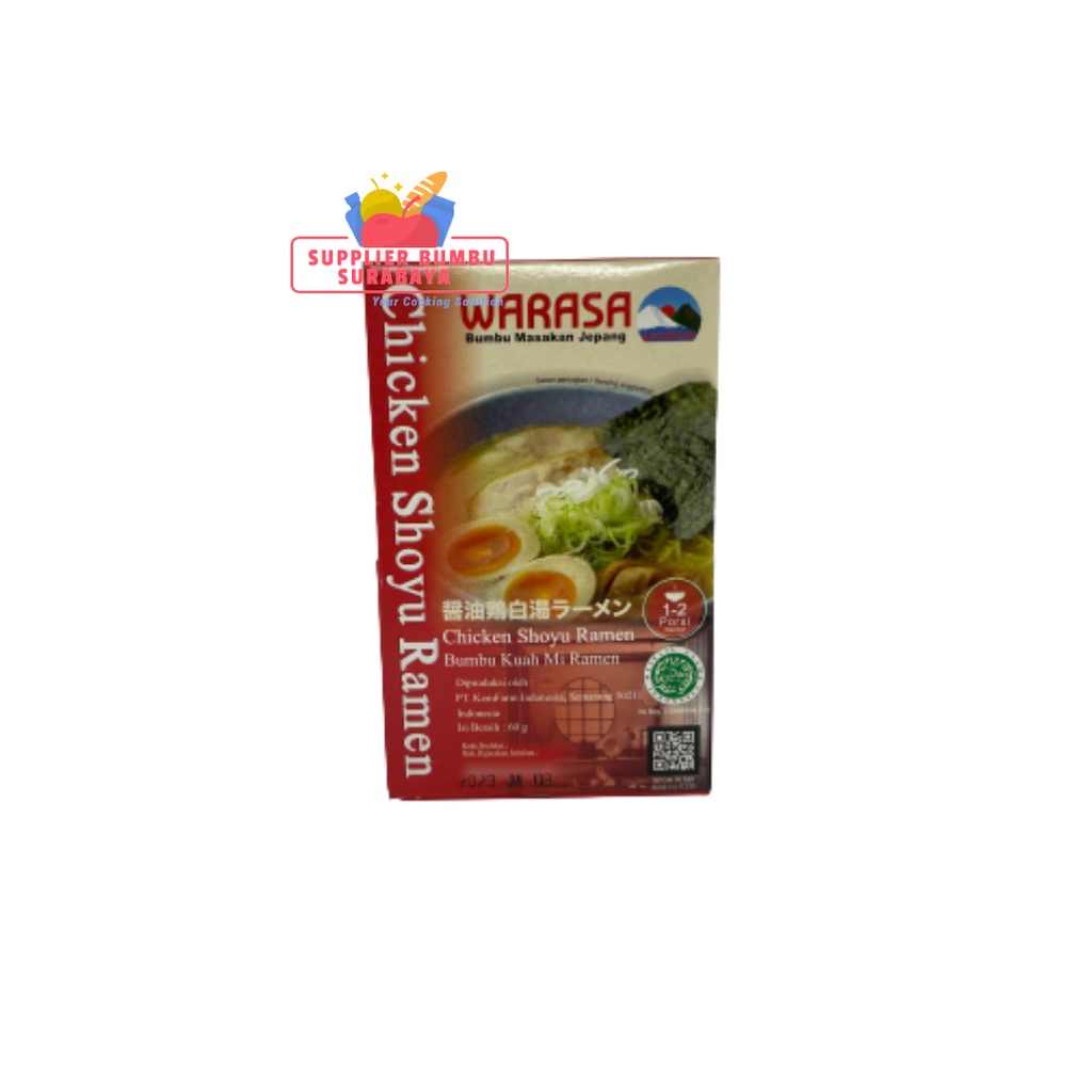 Warasa Bumbu Masak Jepang Non MSG Halal Shabu Sukiyaki Yakimeshi Konbu Shoyu Ramen Curry 50g