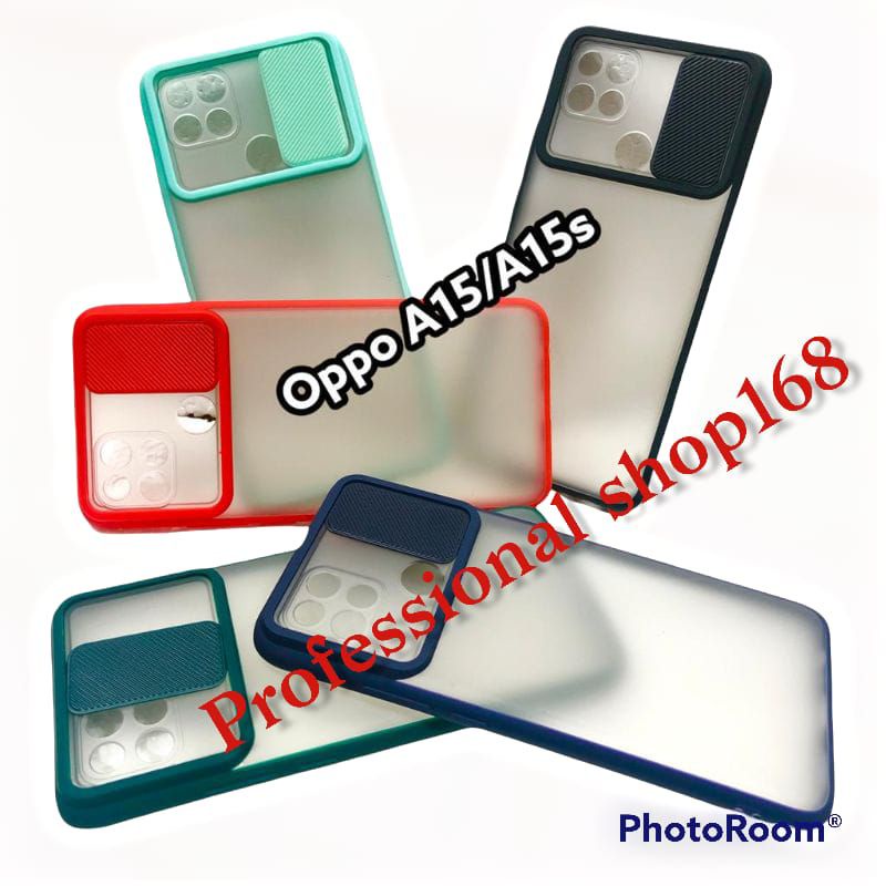 PS - OPPO A15 / A15S Case Slide Camera Protector Sliding Cover Pelindung Kamera / Sliding Geser Bump