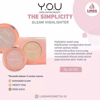 The Simplicity Gleam Highlighter by YOU Makeups