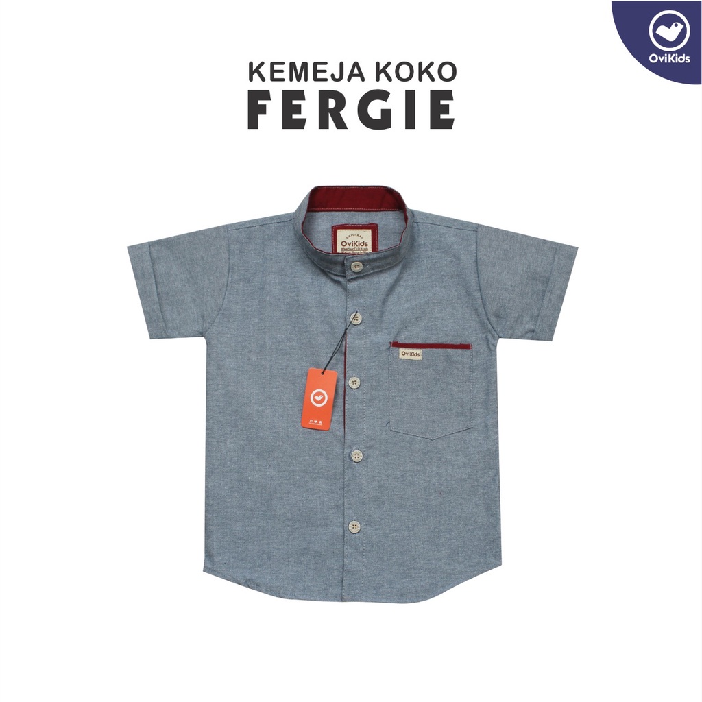 KEMEJA ANAK LAKI-LAKI FERGIE KEMEJA BAJU ANAK LAKI LAKI 1-9 TAHUN OVIKIDS