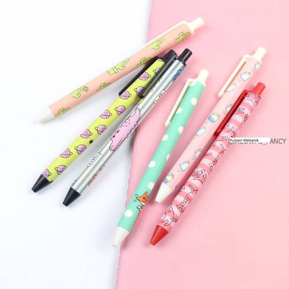 

Pulpen Mekanik Alat Tulis Pen Pena Bolpoin Ballpoint Karakter Unik Lucu Imut