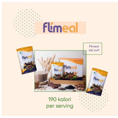 

NEW FLIMEAL | isi 10 Sachet Minuman Sereal Rendah Kalori Meal Replacement | 100% Original