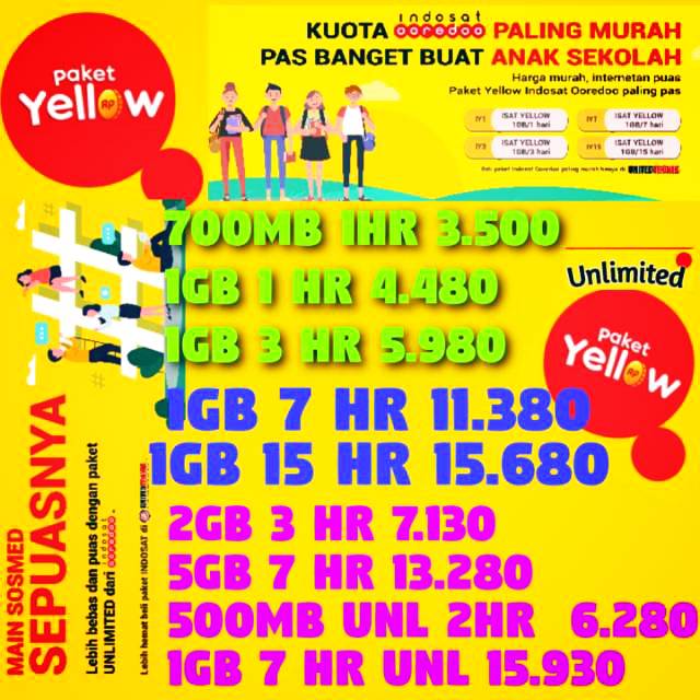 [DIJAMINTERMURAH] PAKET KUOTA IM3 OOREDOO DATA INTERNET TERMURAH