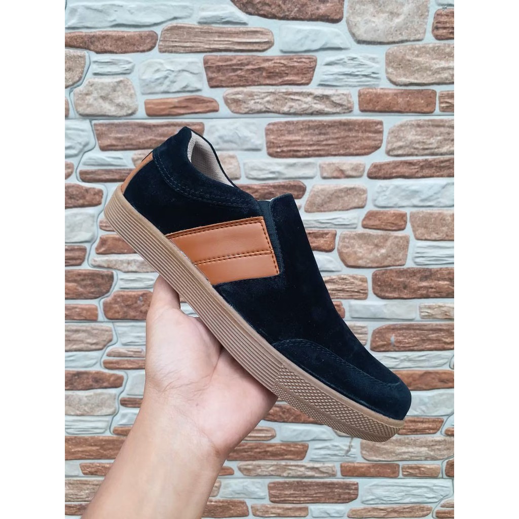 [COD] SEPATU SLIP ON PRIA ADABOS - SEPATU PANSUS PRIA SLOP BAHAN SUEDE BUK CASUAL SANTAI KEREN MODIS