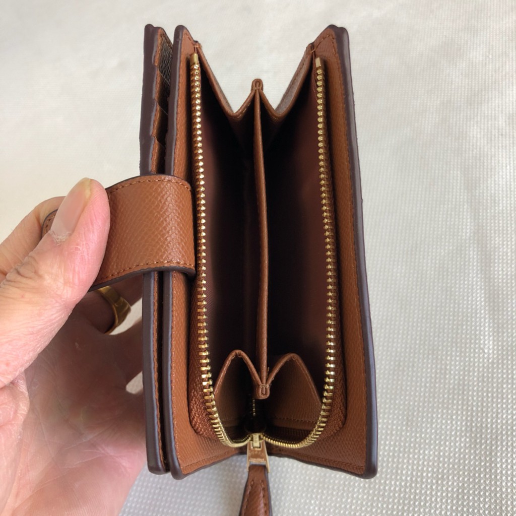 (SameDay Grab) 53562 53436 COACH Ladies folding purse card bag pocket wallet