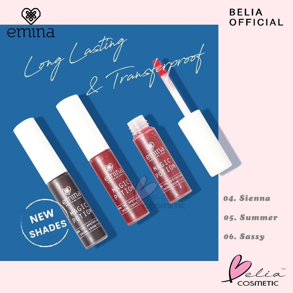 ❤ BELIA ❤ EMINA Magic Potion Lip Tint 5.5mL no 1-6 | liptint emina