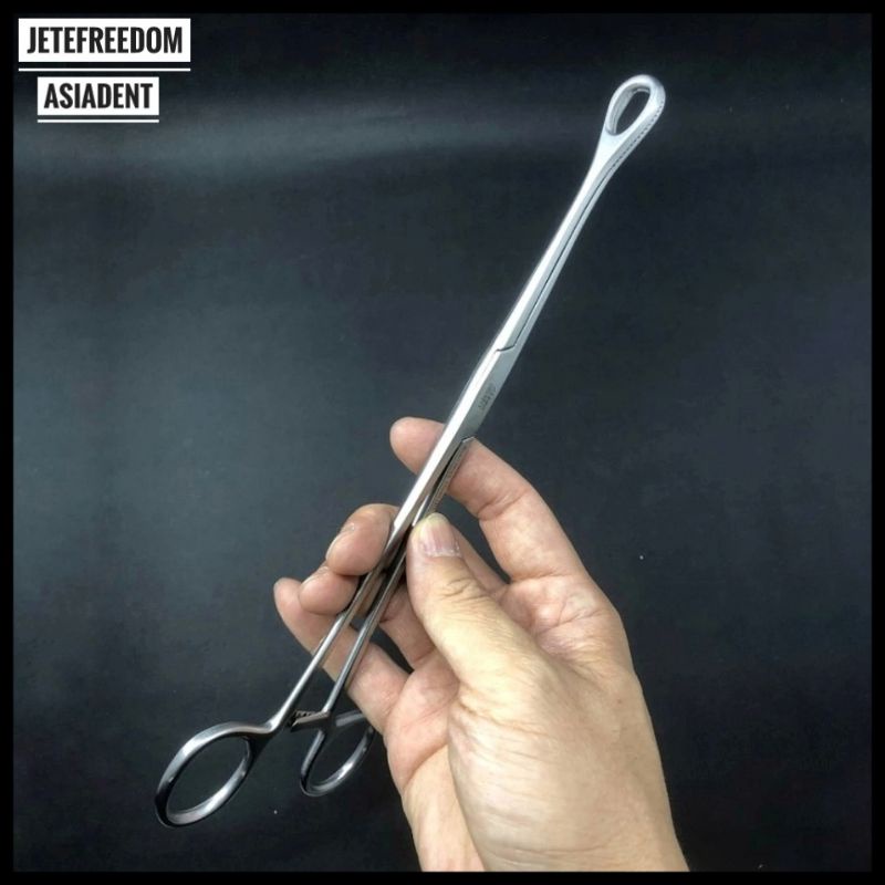 Foerster Sponge Holding Forcep Lurus 24cm Straight Vencer Alat Klem Kasa Pemegang Kapas Kain Clamp V