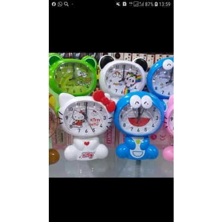 jam beker alarm clock keropi