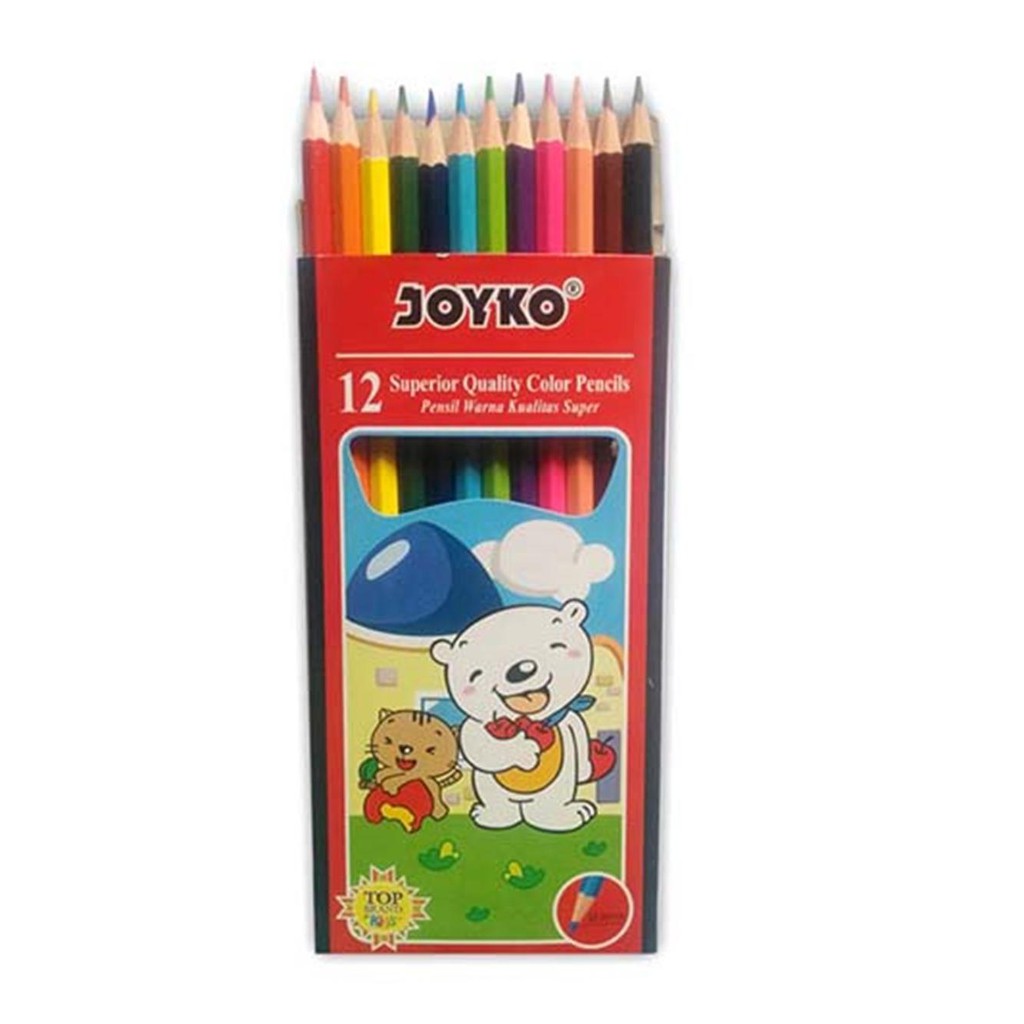 pensil warna joyko panjang isi 12 color/ARSENIO STORE