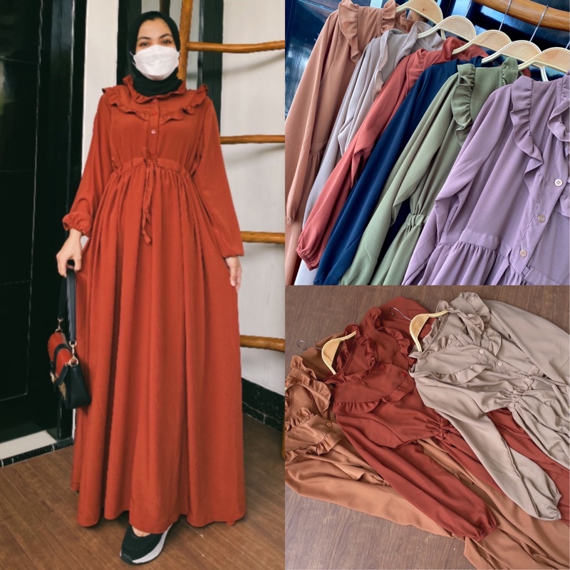 Larissa Gamis Dress Crincle Busui