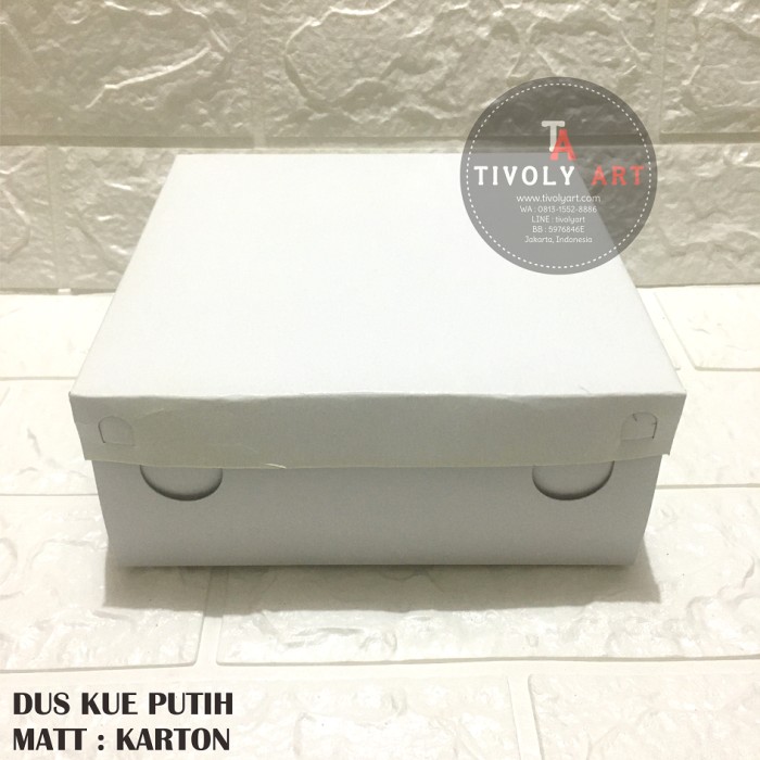 DUS 22x22 PUTIH TEBAL | Dus Kue | Box Nasi | Dus Roti | Dus Nasi | Dus Termurah