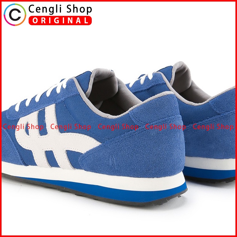 SEPATU HUSH PUPPIES PRIA ORIGINAL TERBARU SNEAKER CASUAL BIRU HM004