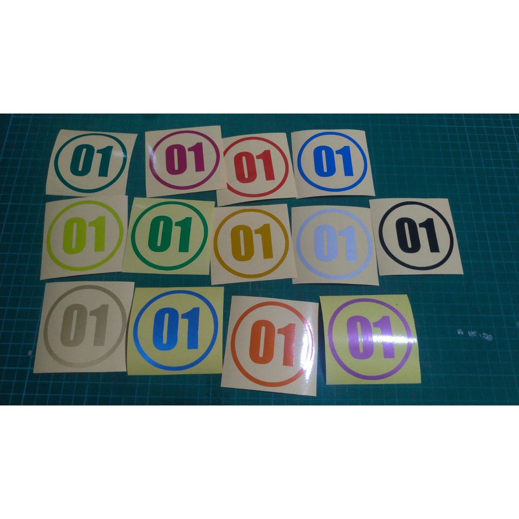 

CUTTING STIKER BENTUK ANGKA BULAT UK 6 CM BAHAN REVLEKTIVE