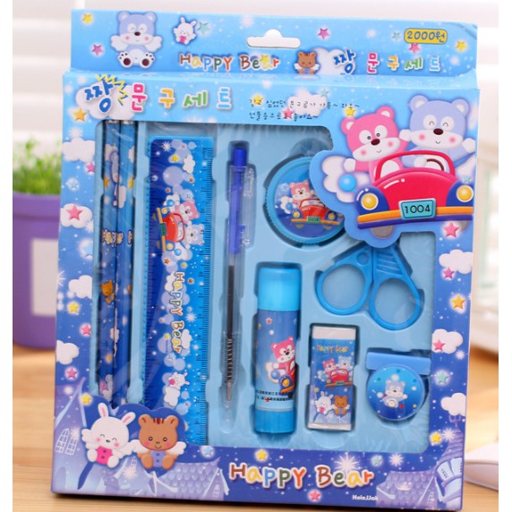 

Alat Tulis Cartoon Stationery Set 8 Items Souvenir Ultah Anak