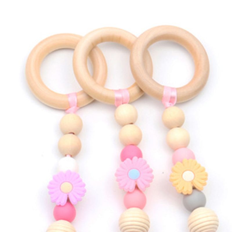 Mary 3Pcs / Set Mainan Teether Bayi Model Kartun Bahan Silikon