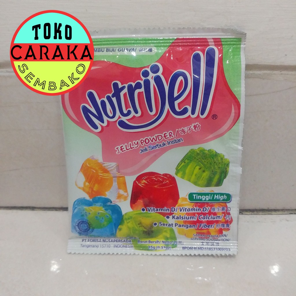 

Nutrijell Jelly Powder Rasa Jambu Biji / Guava - 15g