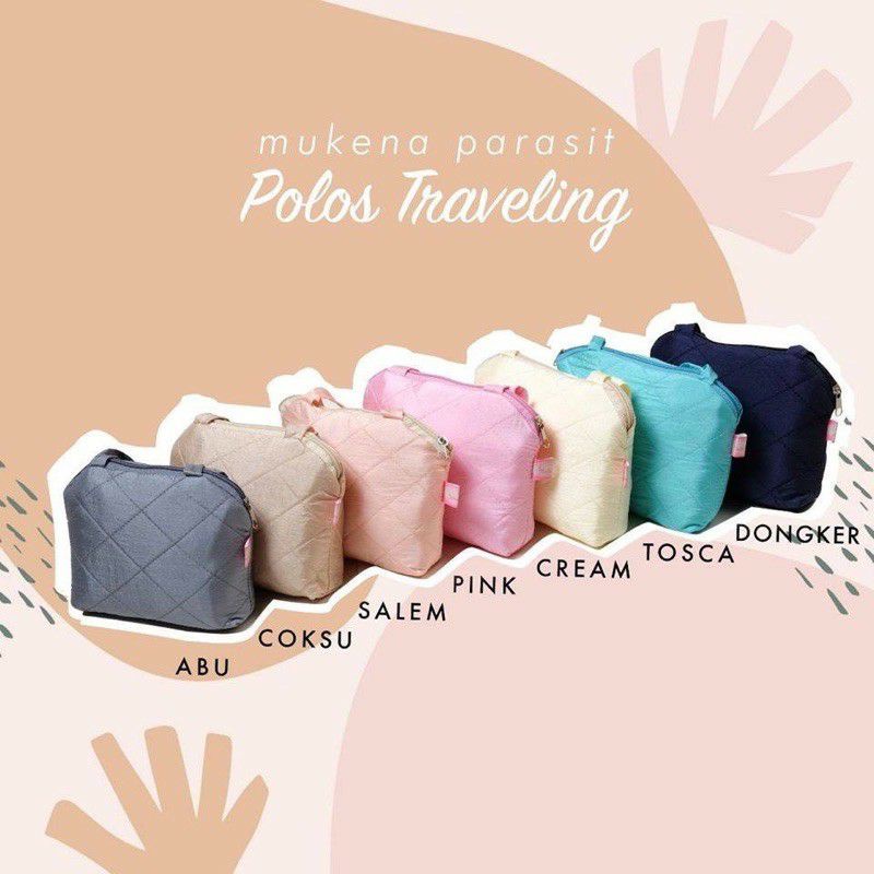 Original Mukena Parasut Premium Dewasa Polos Travel Parasit Traveling