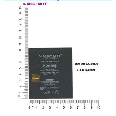 BATERAI LOG ON XIAOMI MI6X - MIA2 - BN36 DOUBLE POWER BATRE