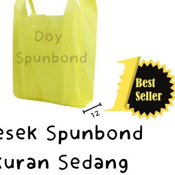 

❋ PROMO! KANTONG KRESEK SPUNBOND UKURAN SEDANG 28x45x12 (20pcs) | ♣