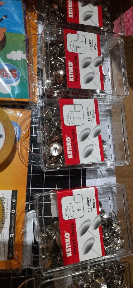 [ Pack ] Kenko Tt-100pp Thumb Tacks / Paku Payung Kecil