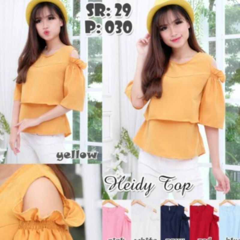 eReX FASHION Heidy top bahan twiscone fit L 1R