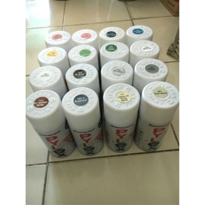 

Cat Pylox terbaik Nippon Paint hitam merah kuning putih biru coklat