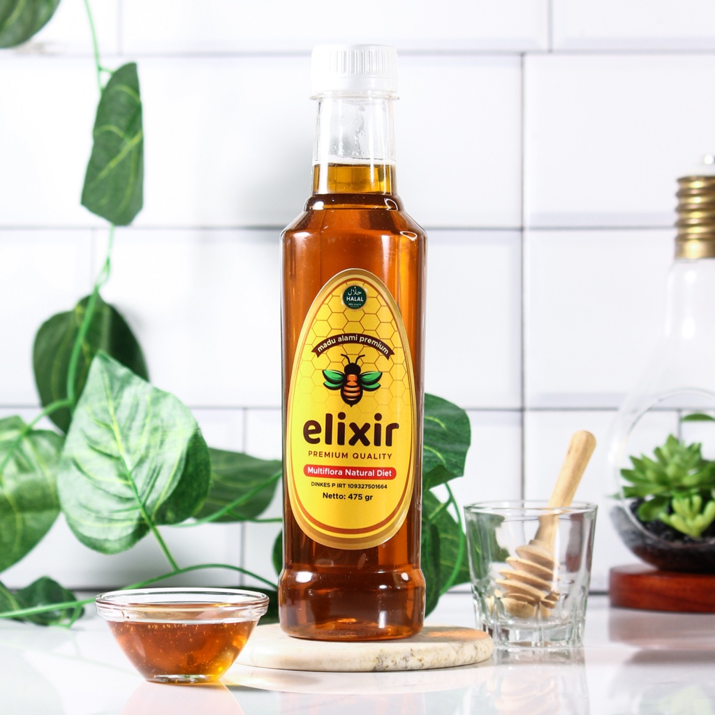 

Madu Elixir Multiflora Natural Diet 475gr | Pure 100% Madu Asli